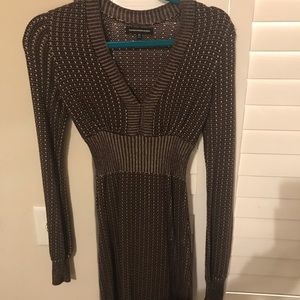 Mid leg length knit dress